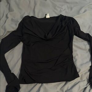 HM Divided Cowl neck long sleeve